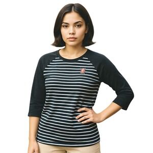 Cutter & Buck‎ XXL Raglan Baseball T-Shirt Striped Red Sox Logo Women's